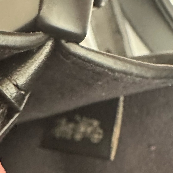 Coach Tabby 20 Polished Leather Shoulder Bag Black Monogrammed w/Dust Bag - Picture 15 of 16